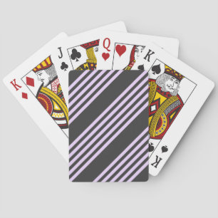 Baraja De Cartas Patrón de cinco rayas de ligamento púrpura y carbó
