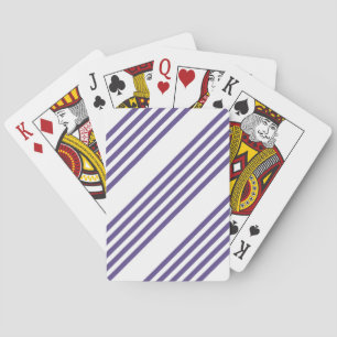 Baraja De Cartas Patrón de cinco rayas ultravioleta y blanca