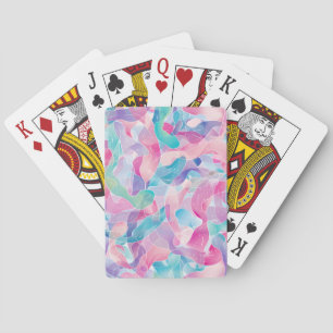 Baraja De Cartas Patrón de cinta abstracta pastel