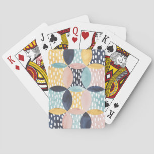 Baraja De Cartas Patrón de círculo abstracto