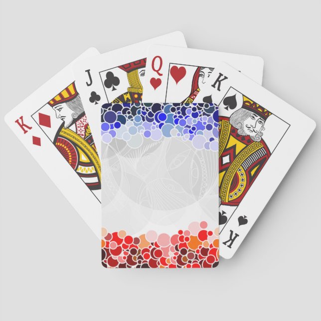 BARAJA DE CARTAS PATRÓN DE CÍRCULOS (Reverso)