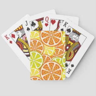 Baraja De Cartas Patrón de cítricos