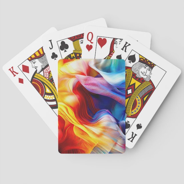 Baraja De Cartas Patrón de color brillante (Reverso)