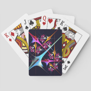 Baraja De Cartas Patrón de color de arte de color rosa floral moder