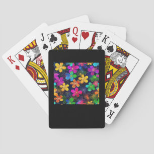 Baraja De Cartas Patrón de color neón - Blu de Cottagecore Whimsigo