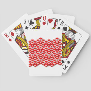 Baraja De Cartas Patrón de corazón de amor