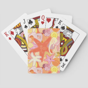 Baraja De Cartas Patrón de creatura del mar Pastel