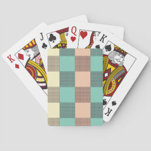 Baraja De Cartas Patrón de cuadros escoceses perfecto