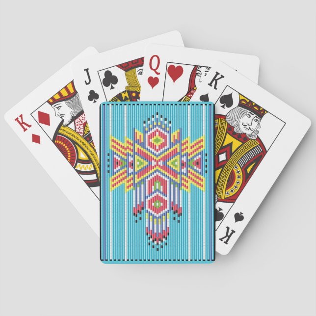 Baraja De Cartas Patrón de cuentas Navajo (Reverso)
