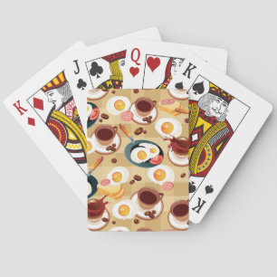 Baraja De Cartas Patrón de desayuno 3