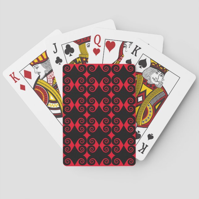 Baraja De Cartas Patrón de diamante curo (Reverso)