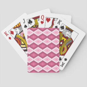 Baraja De Cartas Patrón de diamante rosa