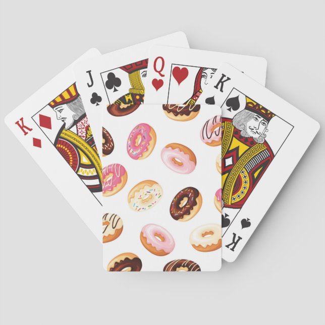 Baraja De Cartas Patrón de donut dulce (Reverso)