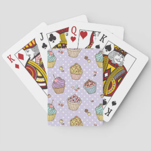 Baraja De Cartas Patrón de dulces retro