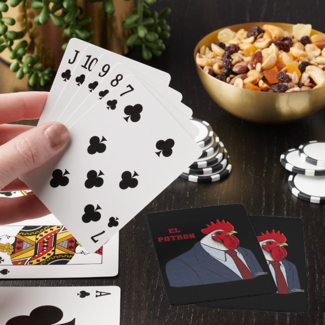 Baraja De Cartas Patrón de El Gallo (In Situ)