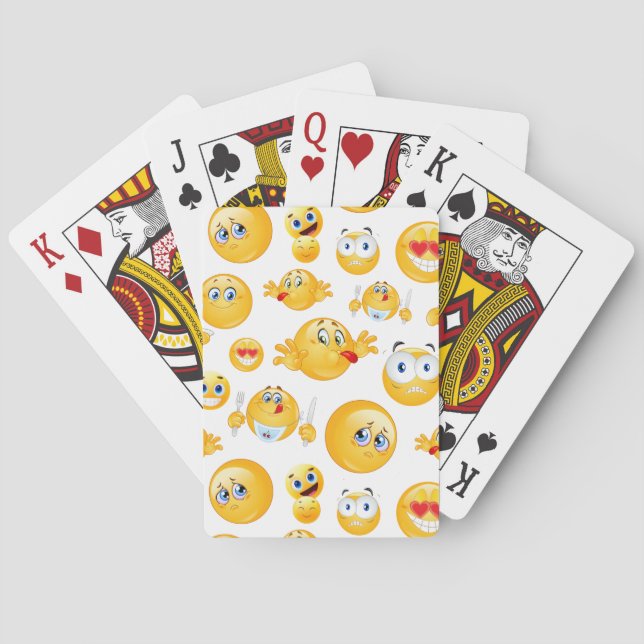 Baraja De Cartas Patrón de emoji (Reverso)