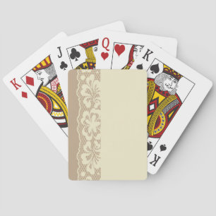 Baraja De Cartas Patrón de encaje, cosecha de flores 7