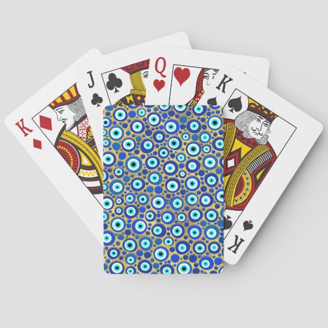 Baraja De Cartas Patrón de Encanto Ojo Mal (Reverso)