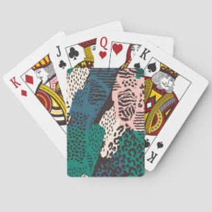 Baraja De Cartas Patrón de estampado animal