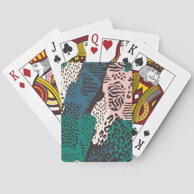 Baraja De Cartas Patrón de estampado animal (Reverso)