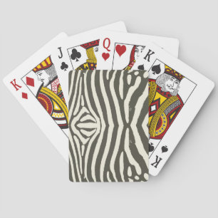 Baraja De Cartas Patrón de estampado animal de cebra a rayas modern