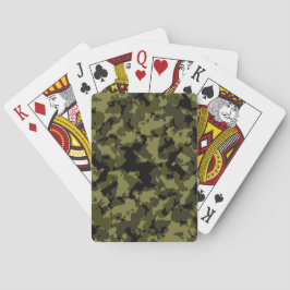 Baraja De Cartas Patrón de estilo militar de camuflaje
