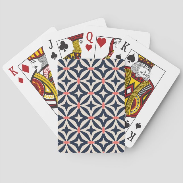 Baraja De Cartas Patrón de estrella geométrica (Reverso)