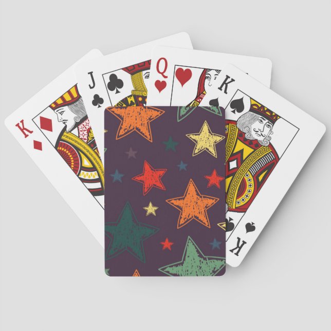 Baraja De Cartas Patrón de estrellas (Reverso)