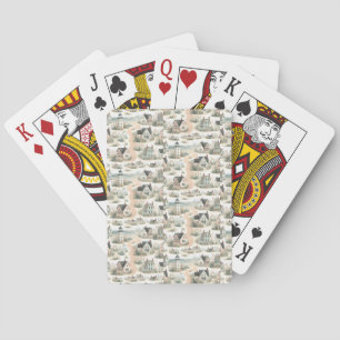 Baraja De Cartas Patrón de faro de cabaña costera