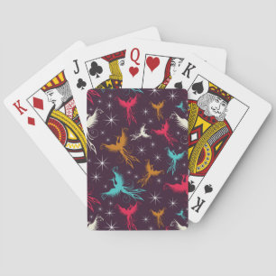 Baraja De Cartas Patrón de figura de aves fenix