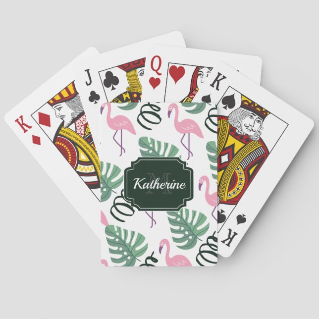 Baraja De Cartas Patrón de flamenco (Reverso)