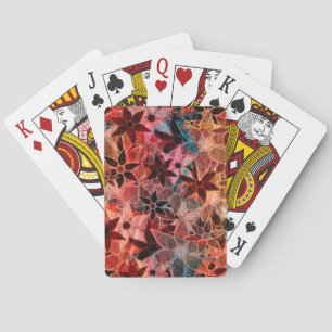 Baraja De Cartas Patrón de flor de arte abstracto #2