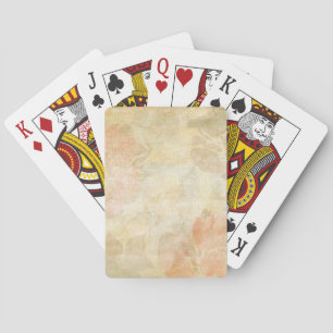 Baraja De Cartas patrón de fondo floral de arte