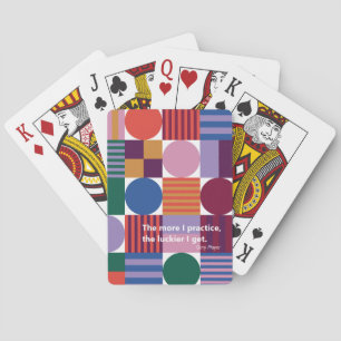 Baraja De Cartas Patrón de formas geométricas multicolores con comi