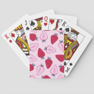Baraja De Cartas Patrón de fresa