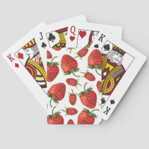 Baraja De Cartas Patrón de fresa
