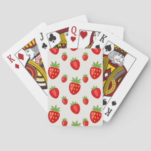 Baraja De Cartas Patrón de fresa