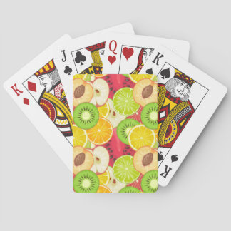 Baraja De Cartas Patrón de fruta divertida colorido