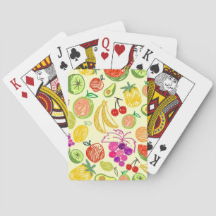 Baraja De Cartas Patrón de frutas