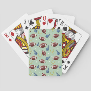 Baraja De Cartas Patrón de fútbol simple