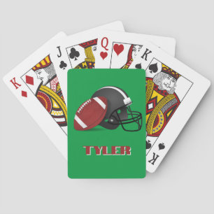 Baraja De Cartas Patrón de fútbol y casco de fútbol