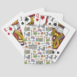 Baraja De Cartas Patrón de garabatos de Países Bajos
