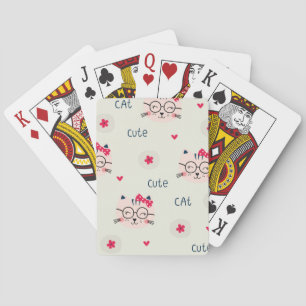 Baraja De Cartas Patrón de gato