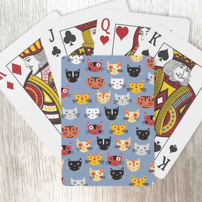 Baraja De Cartas Patrón de gato de corte (Cute little kitty cat playing cards)