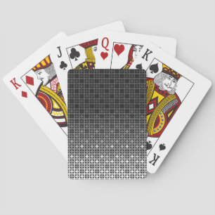 Baraja De Cartas Patrón de gradiente geométrico en blanco y negro