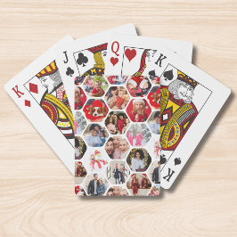 Baraja De Cartas Patrón de hexágono moderno y simple de varios Coll