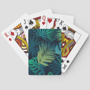 Baraja De Cartas Patrón de hojas