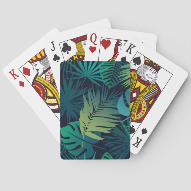 Baraja De Cartas Patrón de hojas (Reverso)