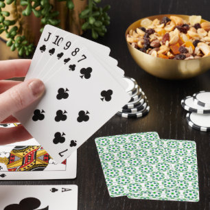 Baraja De Cartas Patrón De Hojas, Patrón De Hojas, Hojas Verdes