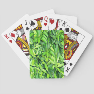 Baraja De Cartas Patrón de hojas verdes frondosas - Naturaleza Botá